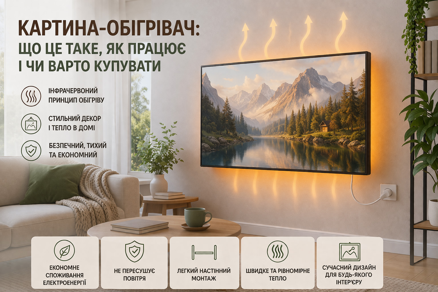 Картина обігрівач